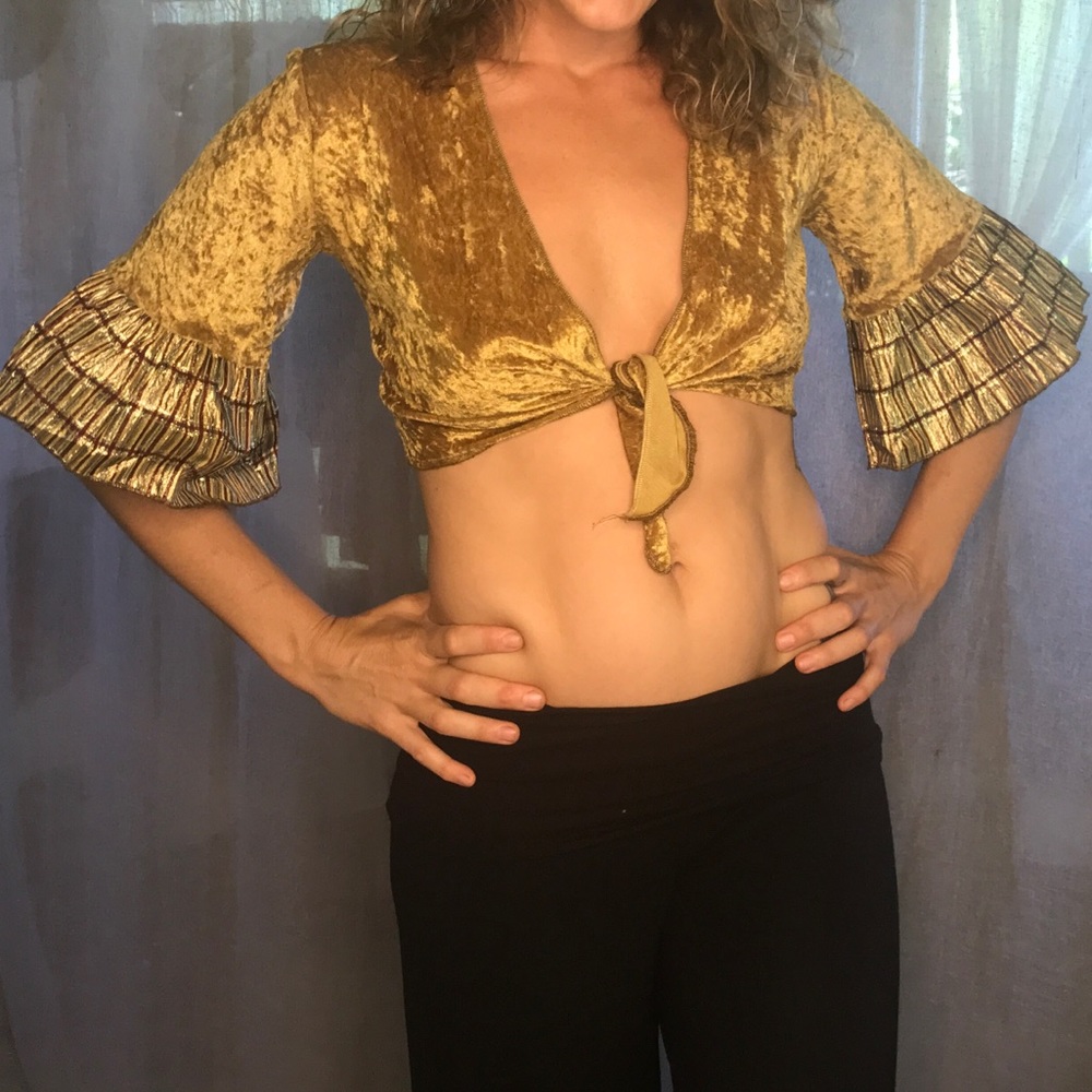 Handmade Golden Circus Aerial Chiquita Mambo Top